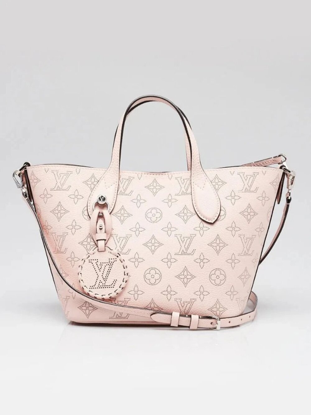 Louis Vuitton Pink Jasmin Monogram Mahina Leather Blossom PM Bag